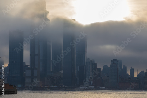 Misty New York Morning | View Across The Hudson | New York | USA