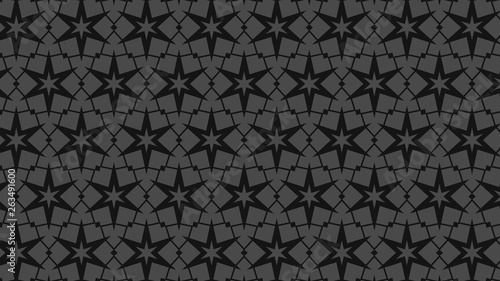 Black Seamless Stars Pattern