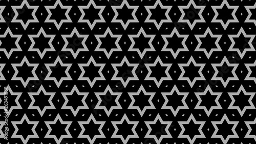 Black Seamless Star Background Pattern Image