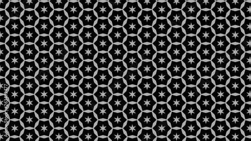 Black Stars Background Pattern
