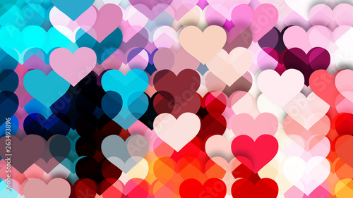 Colorful Love Background