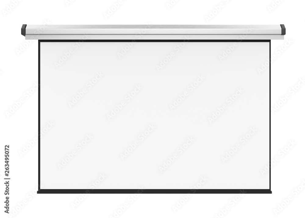 Obraz premium Blank Projector Screen Isolated