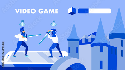 Multiplayer Game Application Banner Vector Concept