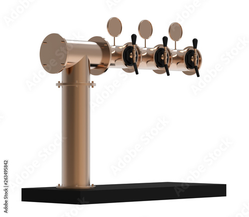 Metall Tube Small Bar Beer Pump Tower 3d Dispenser