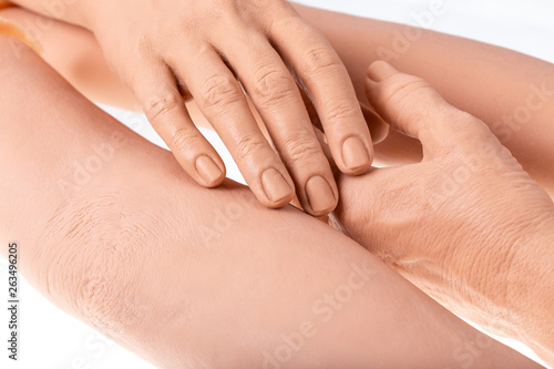 group silicone prosthesis hands  medicine pink implants