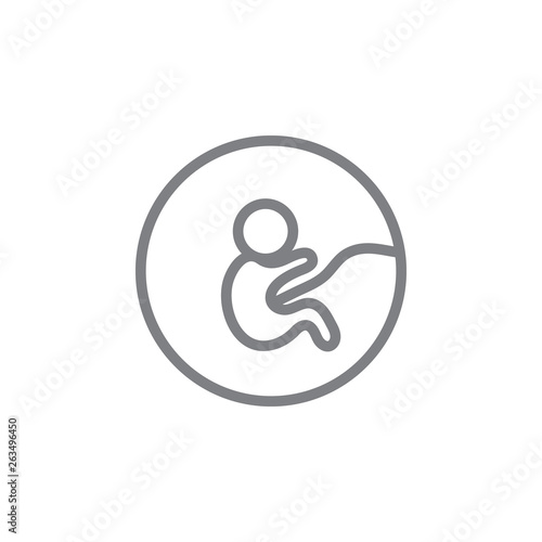 pregnant no smoke outline icon. Elements of smoking activities illustration icon. Signs and symbols can be used for web, logo, mobile app, UI, UX