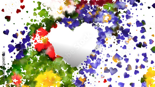 Colorful Valentines Background
