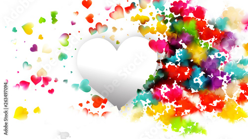 Colorful Valentine Background