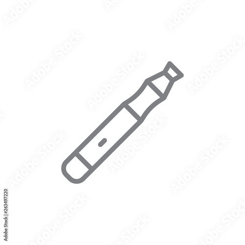 electronic cigarette outline icon. Elements of smoking activities illustration icon. Signs and symbols can be used for web, logo, mobile app, UI, UX