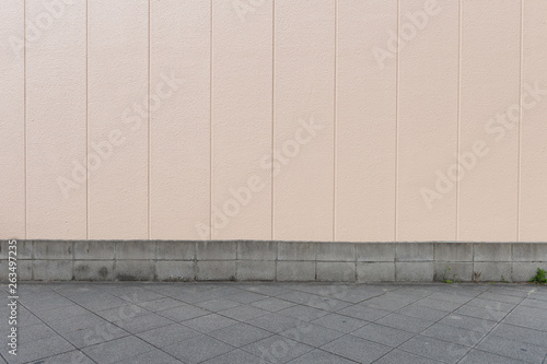 street wall background  Industrial background  empty grunge urban street with warehouse brick wall