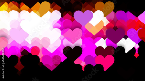 Dark Color Valentines Day Background Illustrator