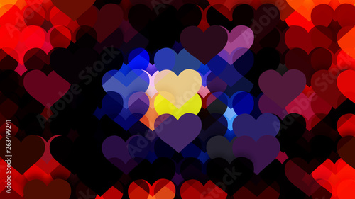 Dark Color Love Background