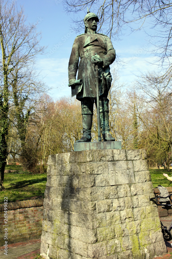 Naklejka premium Bismarck, Bismarck Memorial, Norden, Germany, Europe