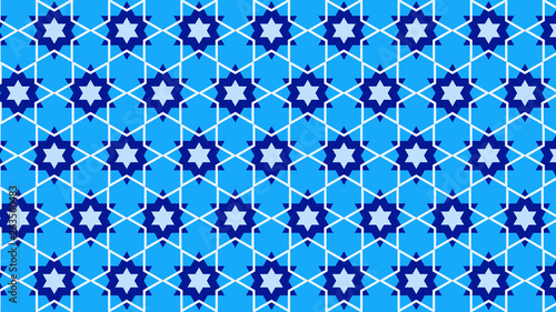Blue Star Pattern Background