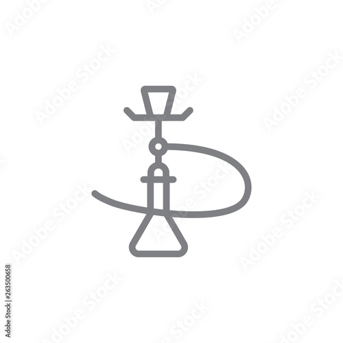 hookah outline icon. Elements of smoking activities illustration icon. Signs and symbols can be used for web  logo  mobile app  UI  UX
