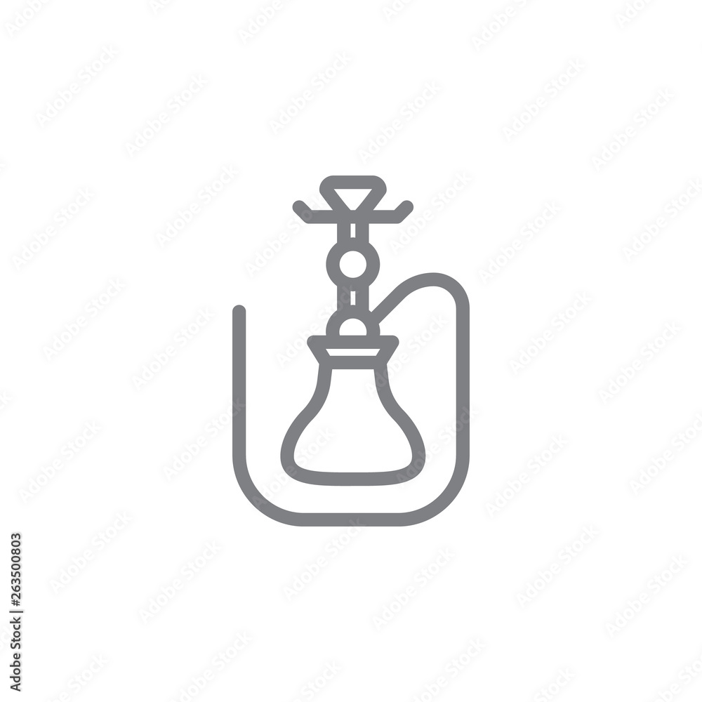hookah outline icon. Elements of smoking activities illustration icon. Signs and symbols can be used for web, logo, mobile app, UI, UX hookah outline icon. Elements of smoking activities illustration icon. Signs and symbols can be used for web, logo, mobile app, UI, UX