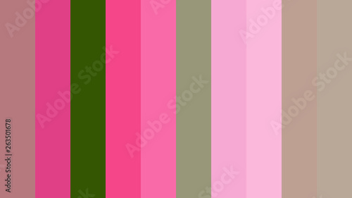 Pink and Green Vertical Stripes Background Vector Illustration