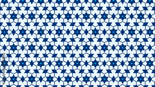 Blue Star Background Pattern