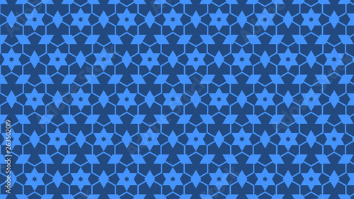 Blue Stars Pattern