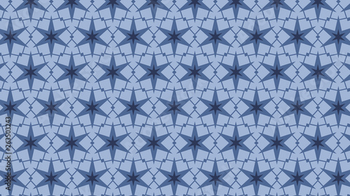 Blue Star Background Pattern