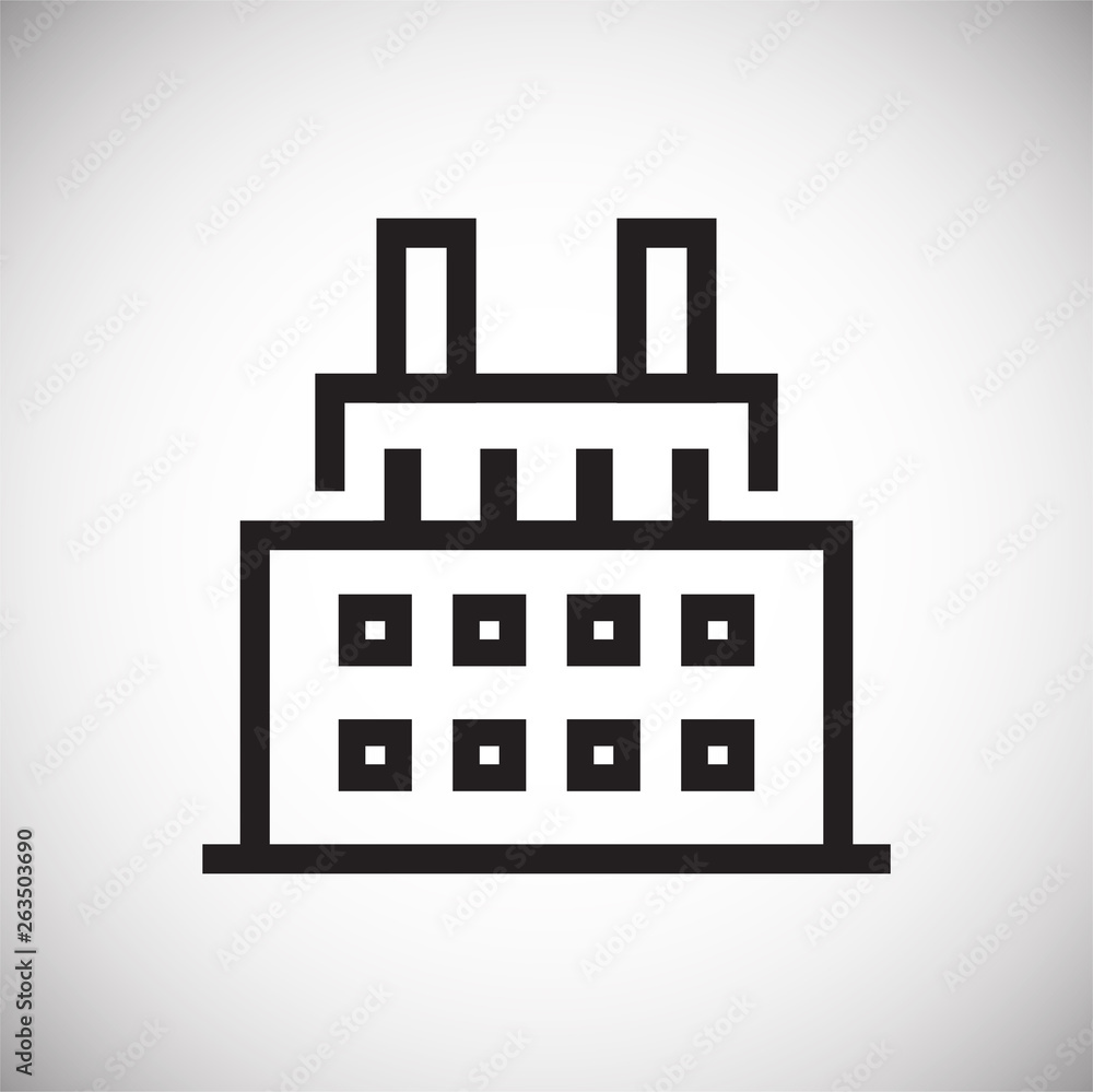 Building line icon on background for graphic and web design. Simple vector sign. Internet concept symbol for website button or mobile app. Building line icon on background for graphic and web design. Simple vector sign. Internet concept symbol for website button or mobile app.