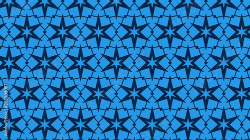 Blue Star Background Pattern Illustrator