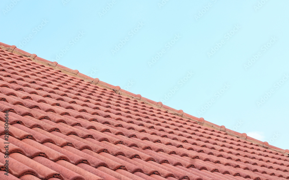 roof tiles and sky sunlight 