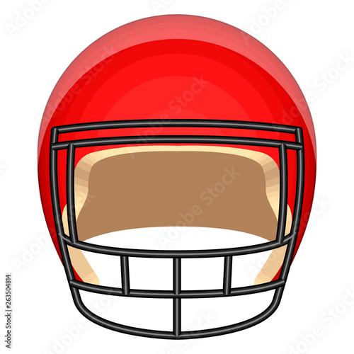 Amercican football helmet image. Vector illustration design