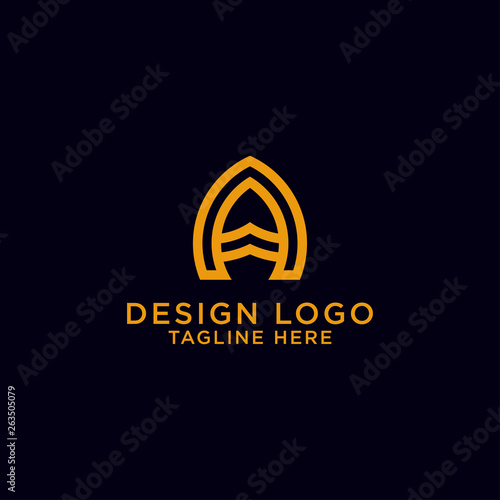 Creative and Minimalist Logo Design Icons with the letter A, Can be Edited in Vector Format, - Vector © Salman