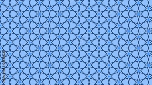 Blue Star Pattern Background
