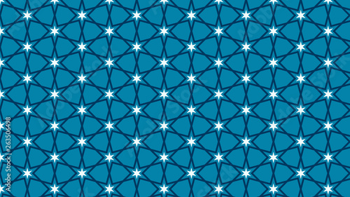 Blue Stars Pattern Background
