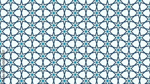 Blue Seamless Stars Pattern