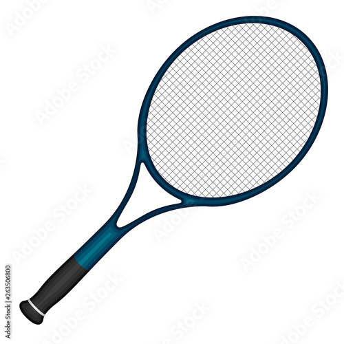 Isolated tennis racket image. Vector illustration design