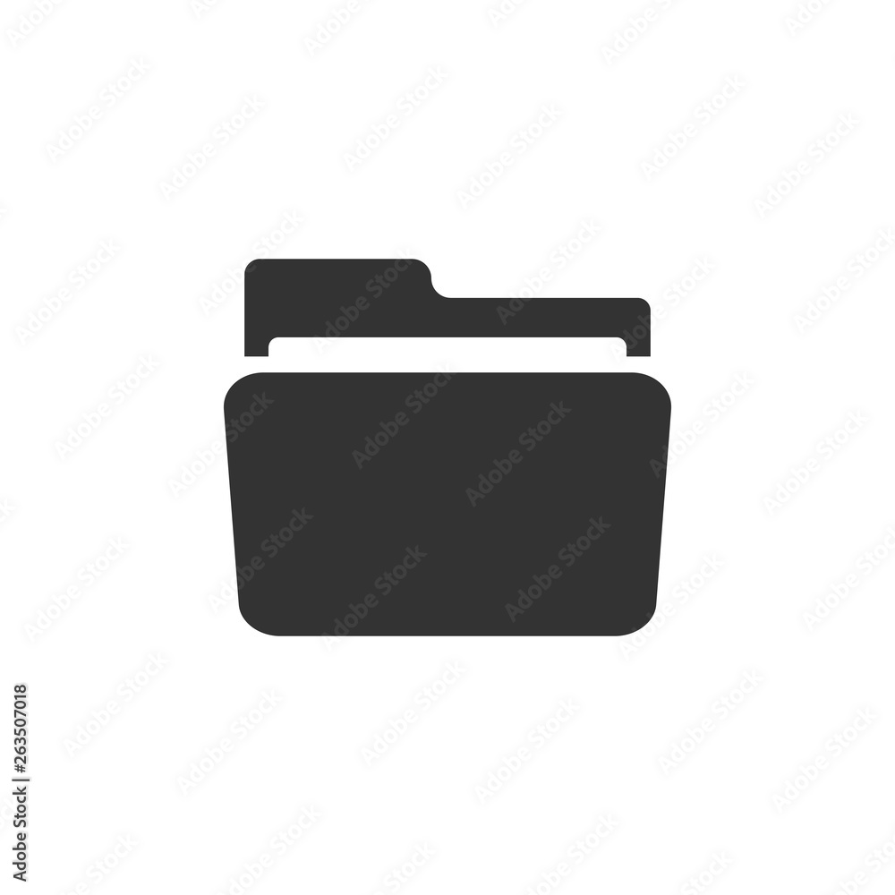 Folder icon isolated. Flat design. Vector Illustration Folder icon isolated. Flat design. Vector Illustration