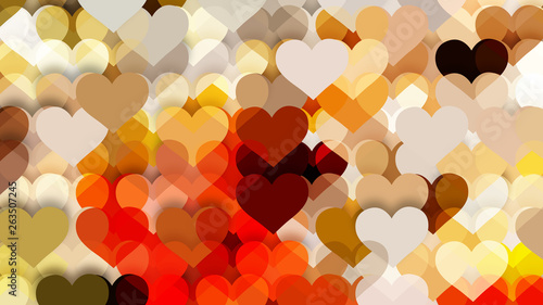 Light Color Heart Background Vector