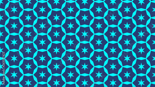 Blue Seamless Star Pattern Background
