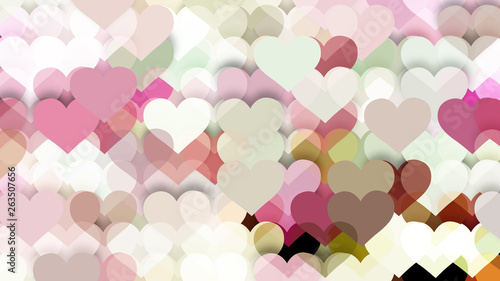 Light Color Valentine Background Design