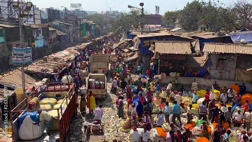 March 2019, India, timelapse video, street market in India, tc01 photo