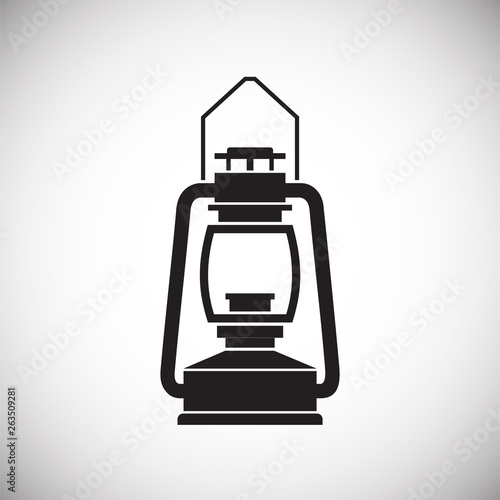 Lantern icon on background for graphic and web design. Simple vector sign. Internet concept symbol for website button or mobile app.