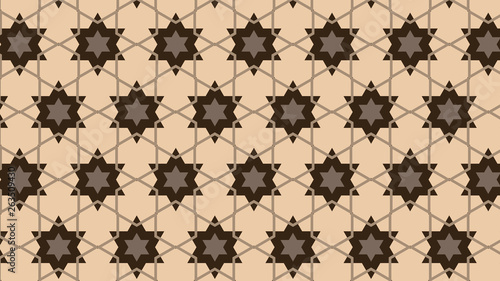 Brown Seamless Star Pattern