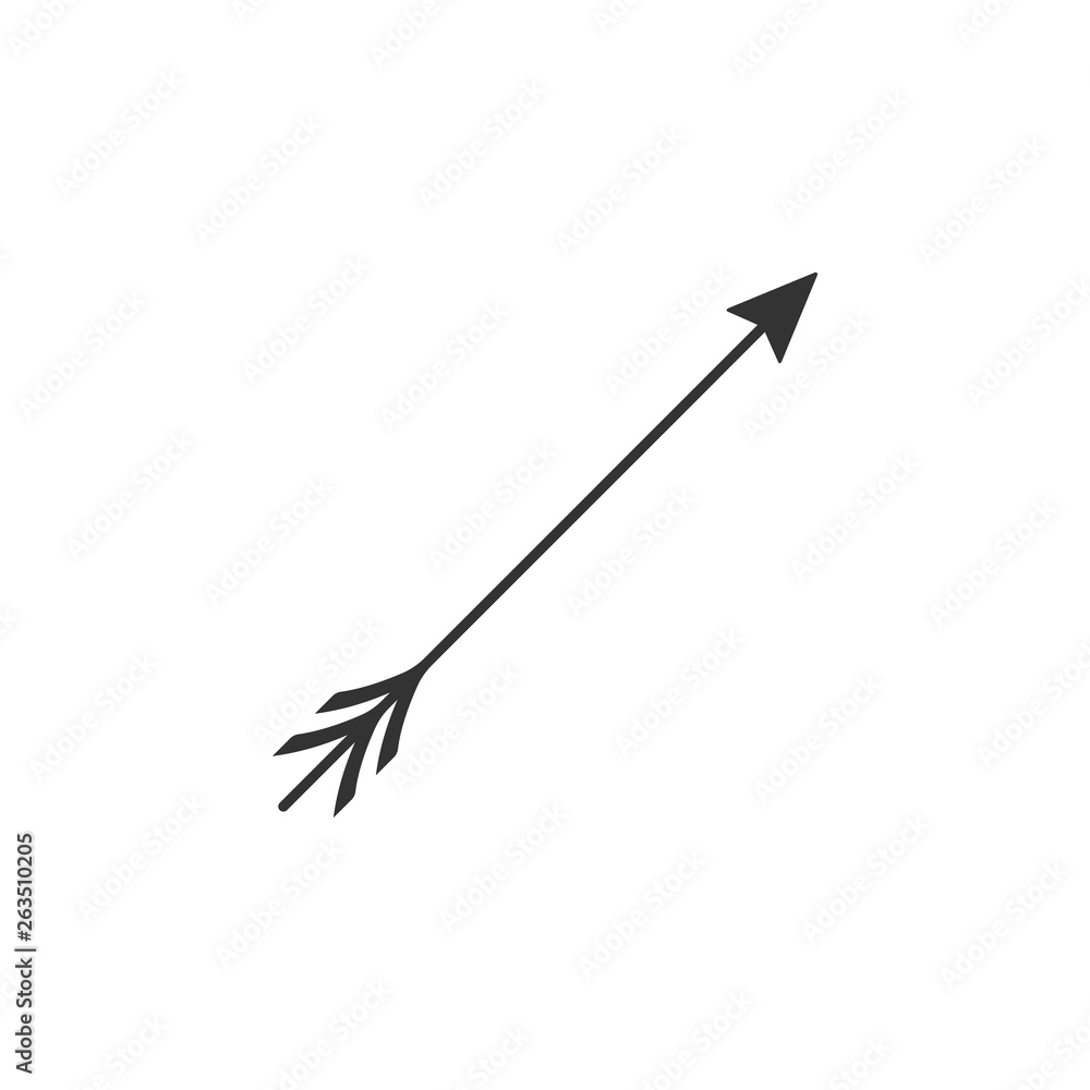 Hipster arrow icon isolated. Flat design. Vector Illustration Hipster arrow icon isolated. Flat design. Vector Illustration