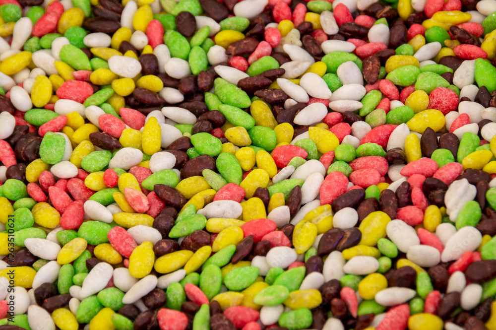 colorful candy on white background colorful candy on white background