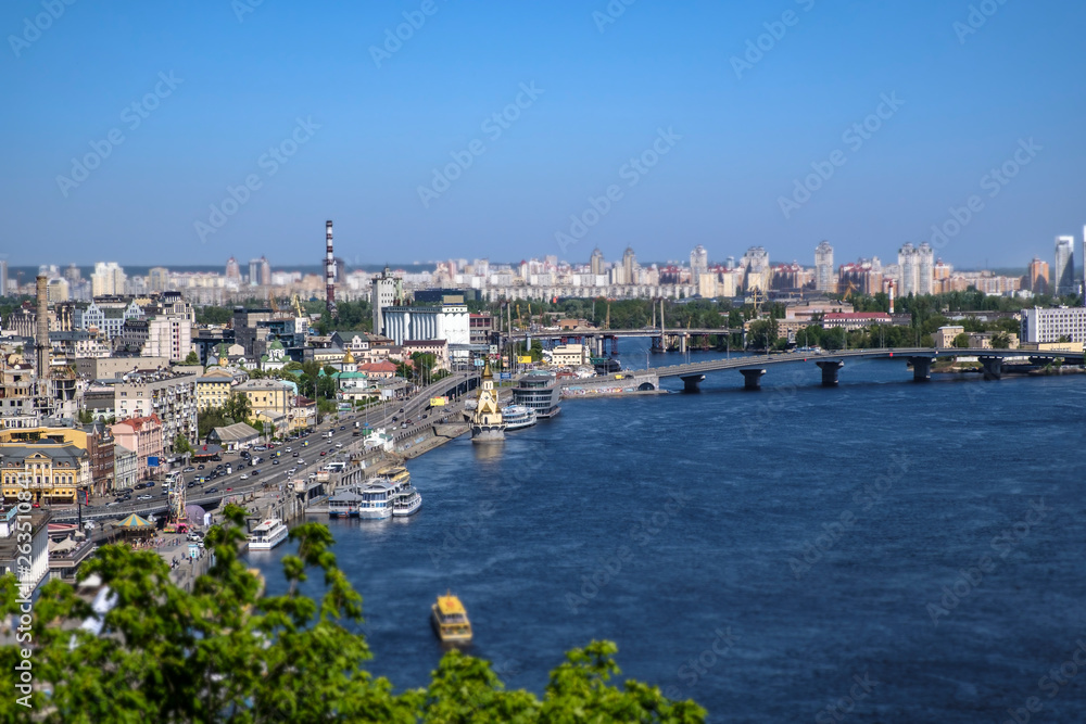 A view over the city Kiev