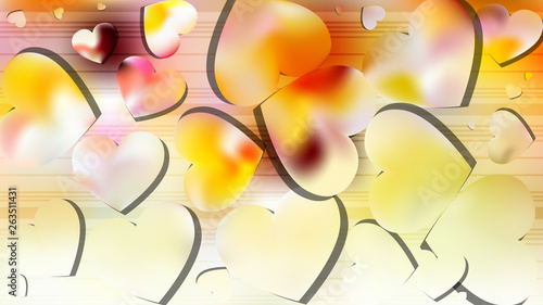 Light Color Valentine Background Vector