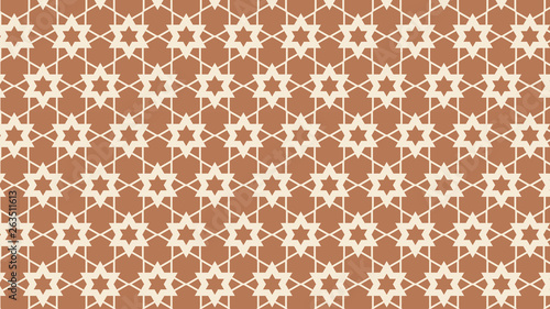 Brown Seamless Star Pattern Background