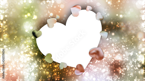 Light Color Heart Background