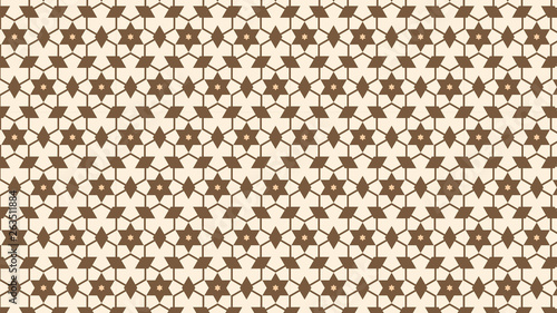 Brown Stars Background Pattern