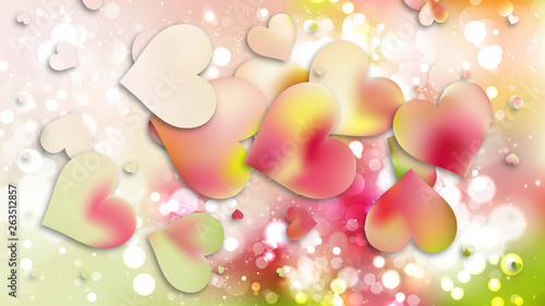 Light Color Valentine Background Graphic
