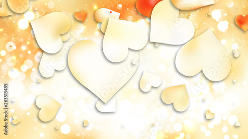 Light Orange Valentine Background