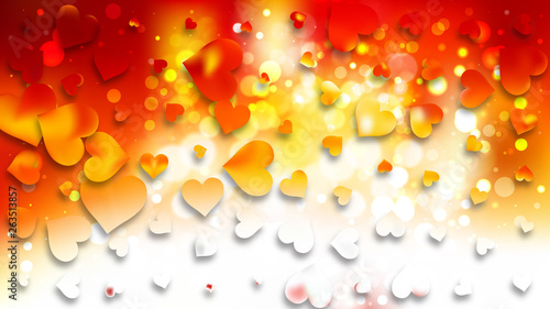 Light Orange Valentines Day Background Graphic